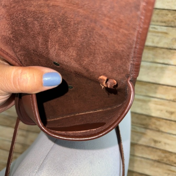 Micheal Green Leather Crossbody Small Bag - Picture 6 of 7